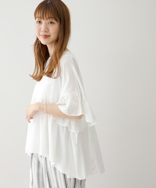「URBAN RESEARCH Sonny Label」 半袖ブラウス FREE ミント レディース_画像7