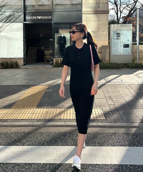 「KOBE LETTUCE」 ニットワンピース M ブラック レディース_画像6