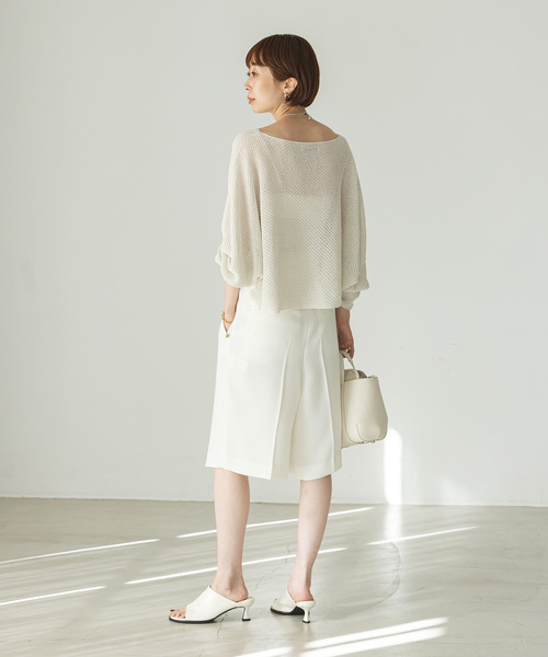 「NOBLE」 ハーフパンツ 36 ベージュ レディース_7