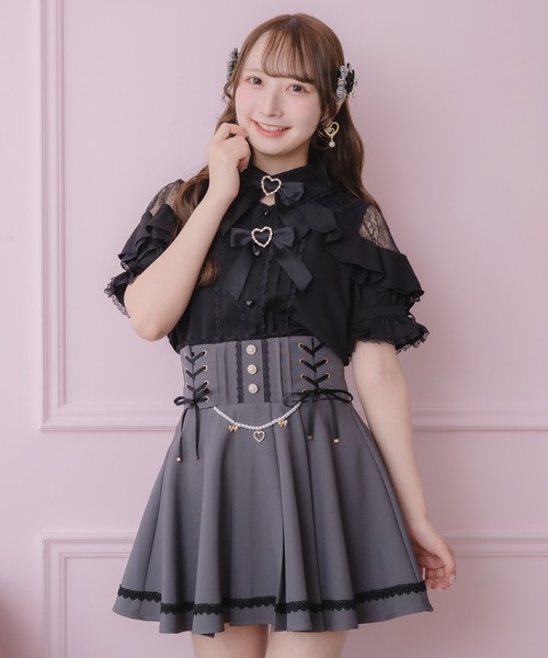 ROJITA（ロジータ） スカート サイドレースアップチェーン付きスカート