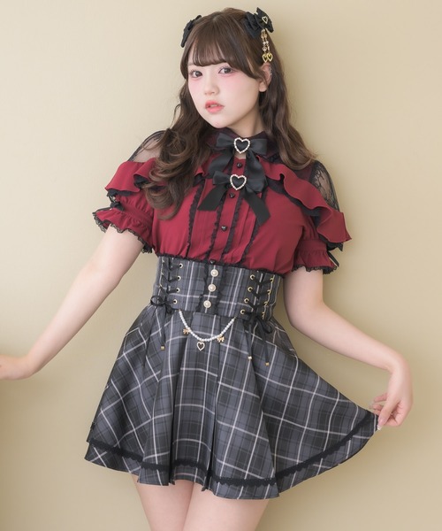 ROJITA（ロジータ） スカート サイドレースアップチェーン付きスカート