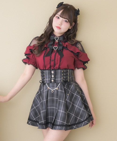 ROJITA（ロジータ） スカート サイドレースアップチェーン付きスカート