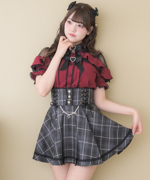 ROJITA（ロジータ） スカート サイドレースアップチェーン付きスカート