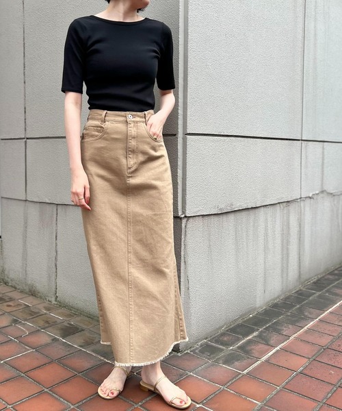 「BABYLONE」 半袖Tシャツ フリー ブラック レディース_画像6