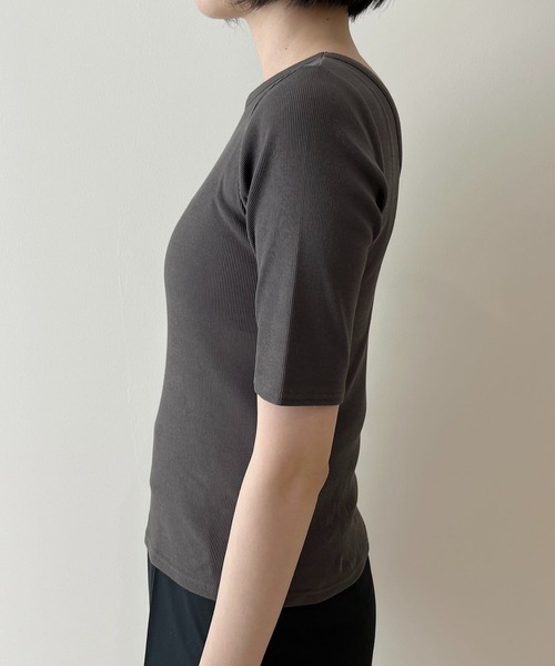 「BABYLONE」 半袖Tシャツ フリー ブラック レディース_画像8