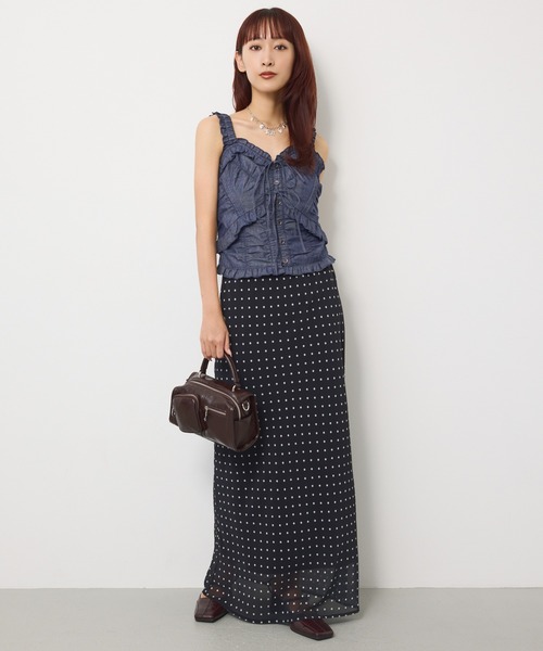 SLY COMFORT MAXI SKIRT ブラック サイズ2 SLY（スライ） ロング スカート 「SNSで話題！」COMFORT MAXI SKIRT