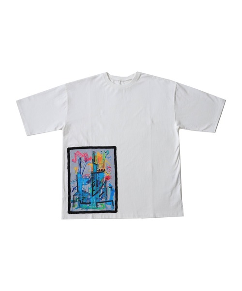 「antiqua」 半袖Tシャツ FREE オフホワイト レディース_画像2