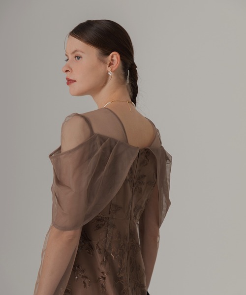 「Leja」 長袖ワンピース MEDIUM グレー レディース_画像2