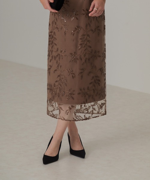 「Leja」 長袖ワンピース MEDIUM グレー レディース_画像5