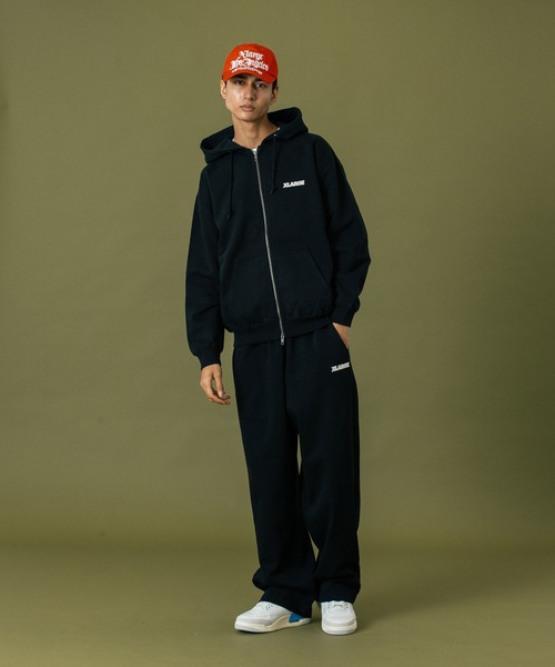 XLARGE（エクストラ ラージ） ジップアップパーカー L オリーブ メンズ