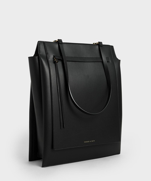 「CHARLES & KEITH」 トートバッグ X-LARGE ブルーグリーン レディース_画像3