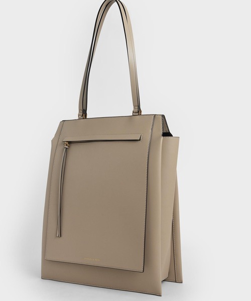 「CHARLES & KEITH」 トートバッグ X-LARGE ブルーグリーン レディース_画像5