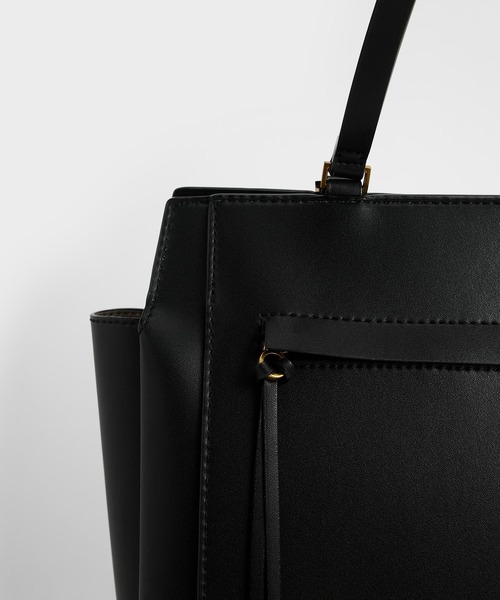「CHARLES & KEITH」 トートバッグ X-LARGE ブルーグリーン レディース_画像6