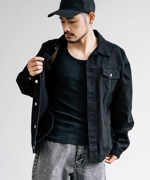Rocky Monroe（ロッキーモンロー） タンクトップ Uネックテレコ素材