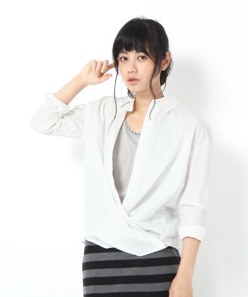 シャツ ブラウス 「GLOBALWORK」カシュクールシャツ長袖/529133 レディース | GLOBAL WORK | 01