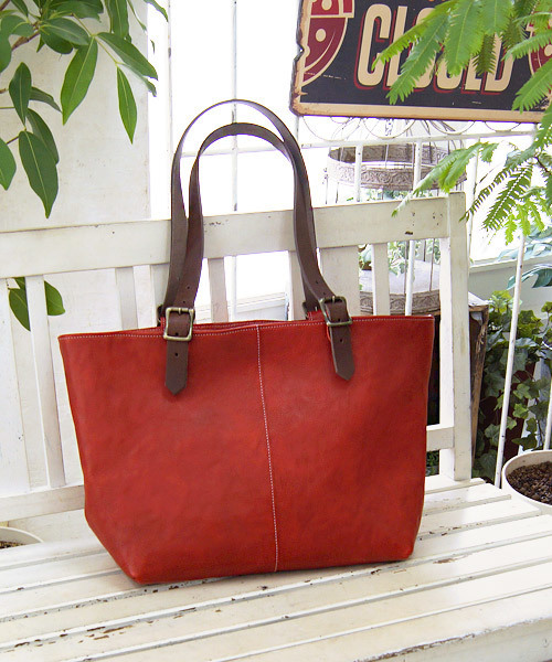 ZARIO-grandee- トートバッグ ソフトシュリンクレザー大容量