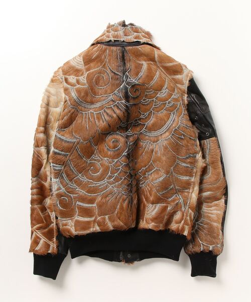 Roen（ロエン） ブルゾン アウター MIXSKIN FLIGHT JKT メンズ