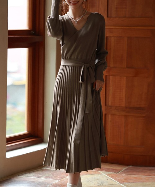 SAISON DE PAPILLON（セゾンドパピヨン） ワンピース マトンスリーブ