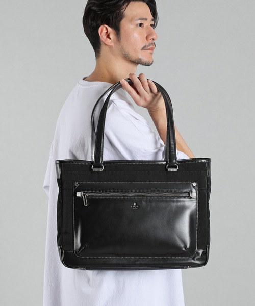 新品 LANVIN en Bleu テックシリーズ トートバッグ Ⓗ LANVIN en Bleu トートバッグ “テック” ビズトート 13.3インチPC対応