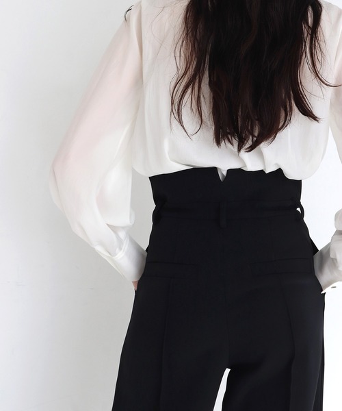 DRESSLAVE パンツ double cloth high waist pants(ダブルクロスハイ