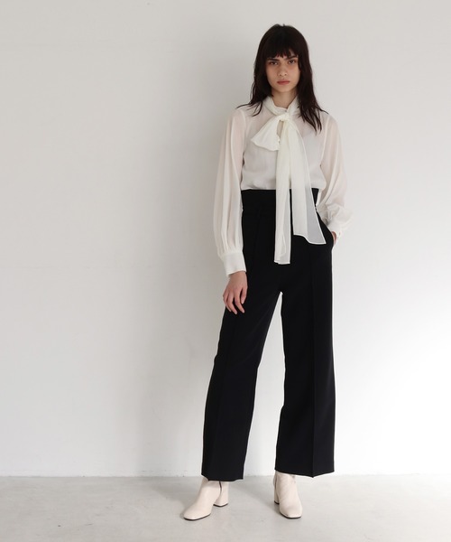 DRESSLAVE パンツ double cloth high waist pants(ダブルクロスハイ