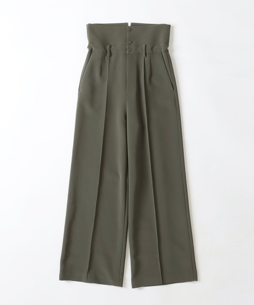lohen ローヘン　ダブルウェストハーフパンツ　36 新品同様 DRESSLAVE パンツ double cloth high waist pants(ダブルクロス