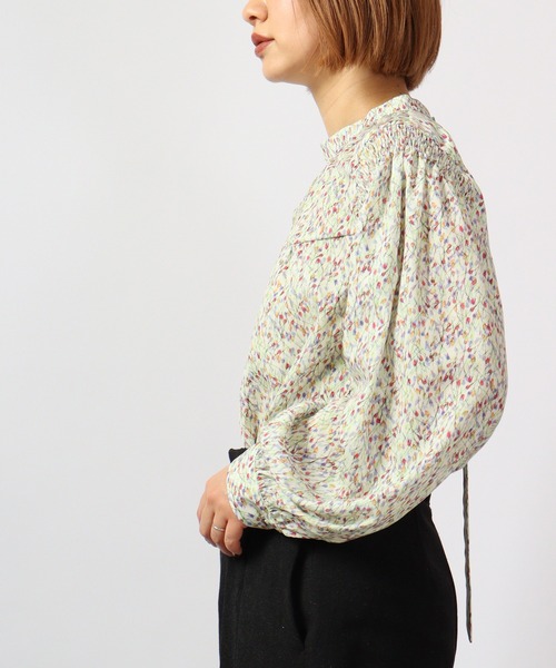 Anna Nicola ブラウス シャツ AnnaNicola バックシャン ギャザー