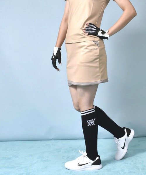 COMONGOLF ゴルフ ラップ風デザイン ミニスカート レディース