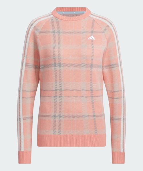 adidas（アディダス） ニット セーター タータンチェック クルーネック