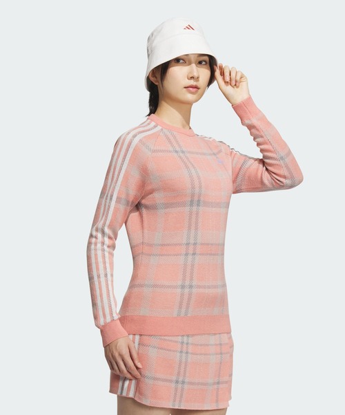 adidas（アディダス） ニット セーター タータンチェック クルーネック