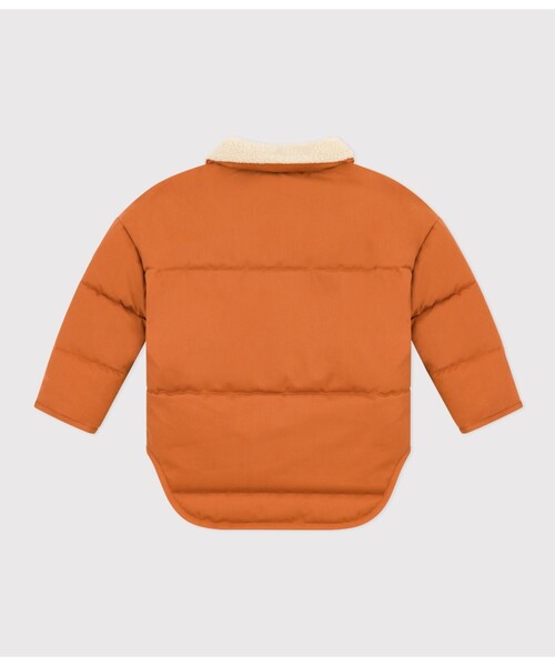 PETIT BATEAU（プチバトー） ダウン アウター ボア衿付きジャケット