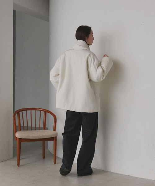 ad thie（アドティエ） ダウンコート ダウンジャケット 共地マフラー