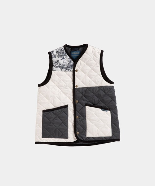 LAVENHAM ベスト LAVENHAM ベスト ジレ JACQUARD PATCHWORK THORNHAM WOMENS