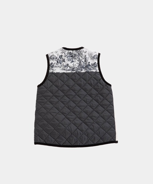 ラベンハム　ダブルジレ LAVENHAM ベスト ジレ JACQUARD PATCHWORK THORNHAM WOMENS