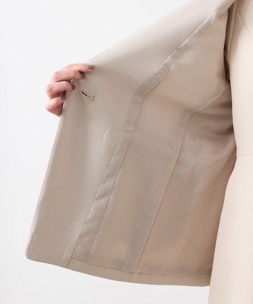 専用出品【FIRMUM】フィルマム Vネックジャケット ノーカラー 【XS】美品 ca-fr0802cd-01.jpg
