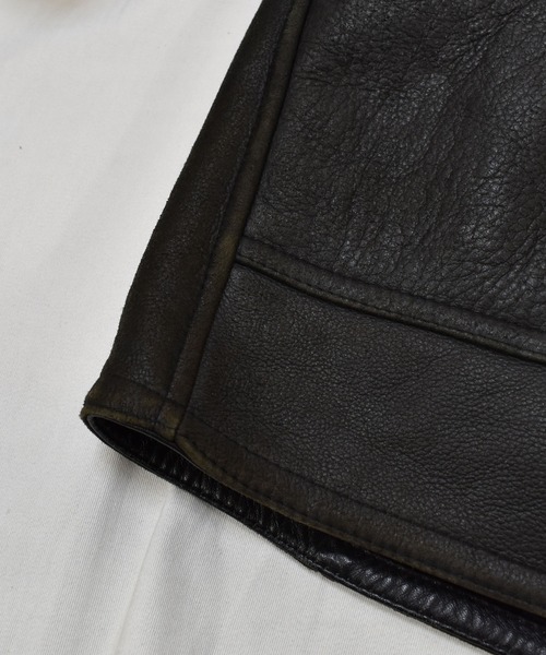 unknown vintage ブラック レザージャケット unknown vintage ブラック レザージャケット メンズ