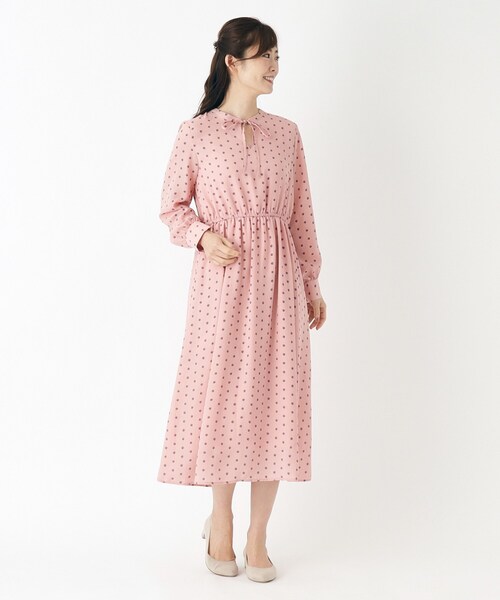 LAURA ASHLEY ワンピース 「洗える/ウエストゴム／同柄アイテム