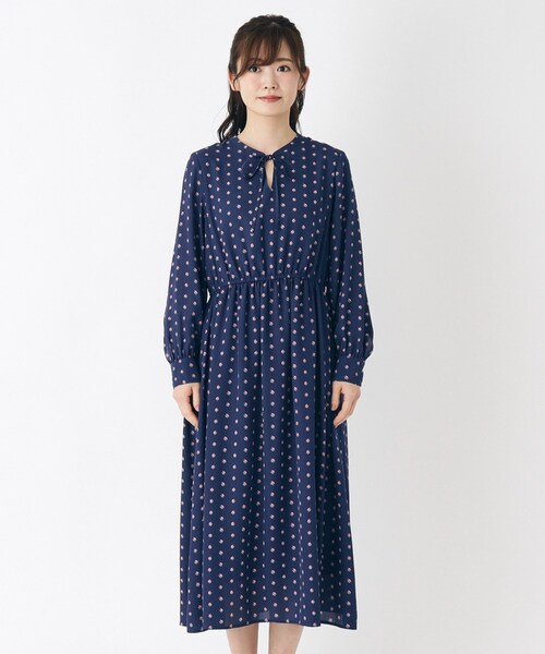 LAURA ASHLEY ワンピース 「洗える/ウエストゴム／同柄アイテム