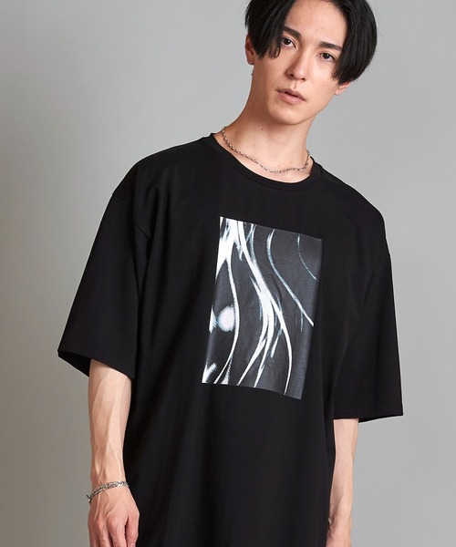 NO ID.（ノーアイディー） tシャツ 「NO ID.」Mixture Big T-Shirt