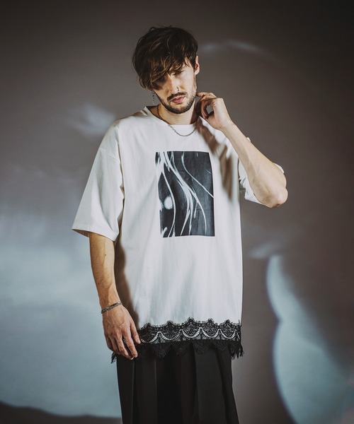 NO ID.（ノーアイディー） tシャツ 「NO ID.」Mixture Big T-Shirt