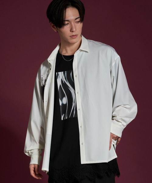 NO ID.（ノーアイディー） tシャツ 「NO ID.」Mixture Big T-Shirt