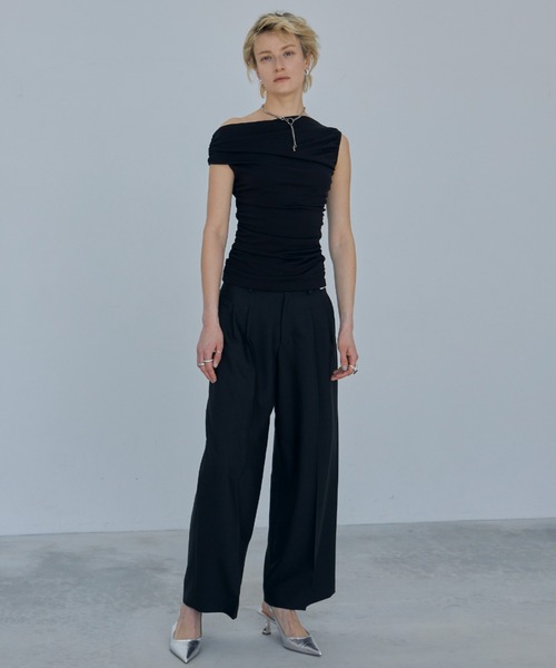 JOSE MOON（ジョゼムーン） tシャツ ONE SHOULDER GATHER TOPS/ワン