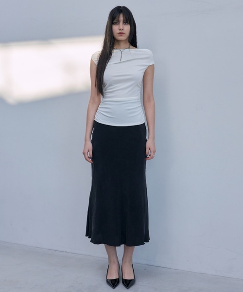JOSE MOON（ジョゼムーン） tシャツ ONE SHOULDER GATHER TOPS/ワン