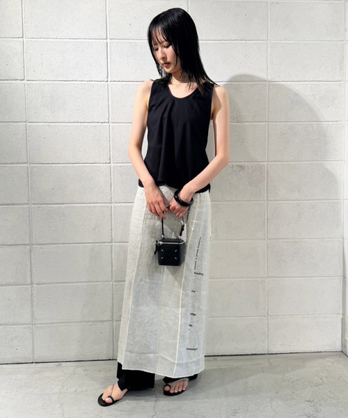BASERANGE ストラップスカート PICTORIAL ストラップ スカート in Assortment | Organic cotton
