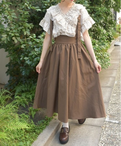 axes femme（アクシーズ ファム） スカート サス付フレアスカート