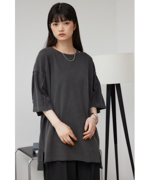 ダメージ チュニック AZUL BY MOUSSY チュニック ダメージウラケチュニック