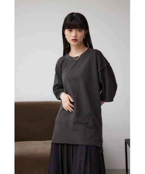 AZUL BY MOUSSY（アズールバイマウジー） tシャツ ダメージウラケ