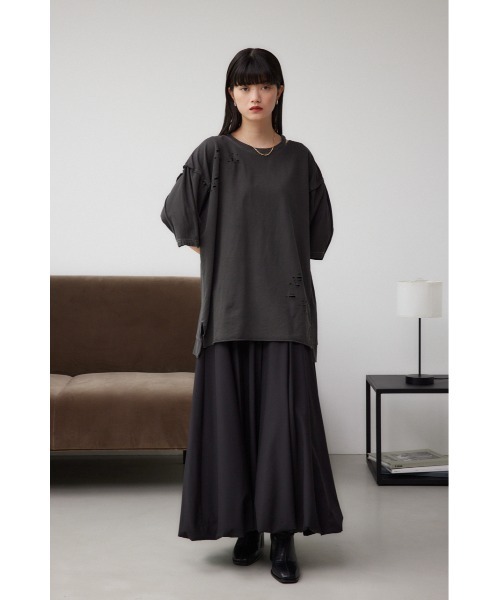 AZUL BY MOUSSY（アズールバイマウジー） tシャツ ダメージウラケ 