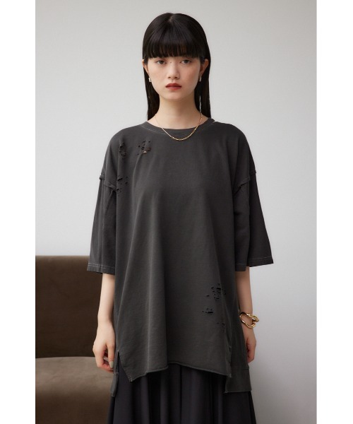 AZUL BY MOUSSY（アズールバイマウジー） tシャツ ダメージウラケ