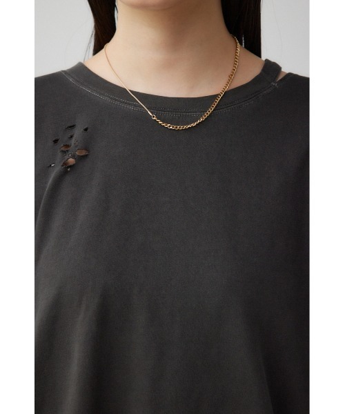AZUL BY MOUSSY（アズールバイマウジー） tシャツ ダメージウラケ 